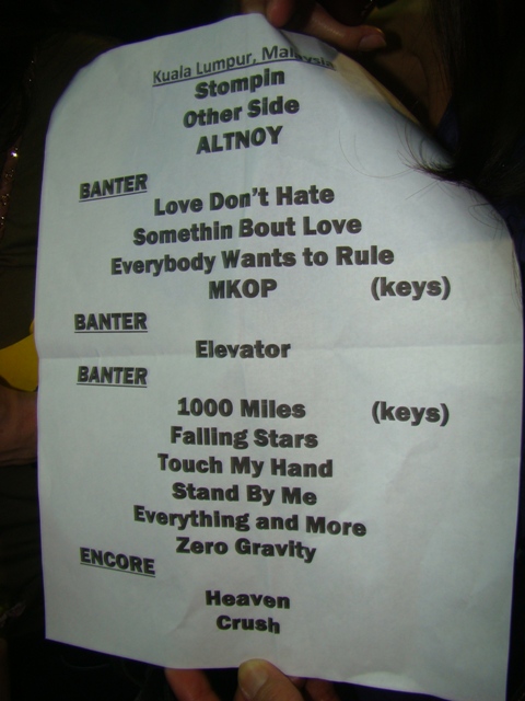KLsetlist