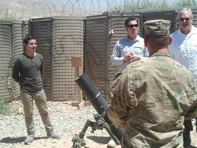 Even the outlines drawn on the fence are running to get closer to D. :)