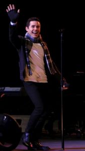 David waving at TOfan (not really).